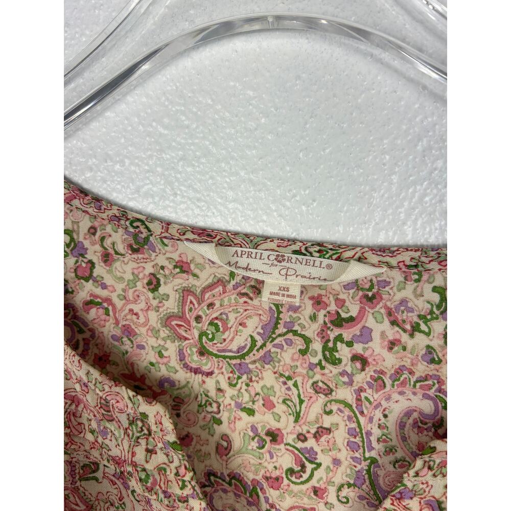 April Cornell x Modern Prairie Tiered Midi Dress XXS Prairie Peasant Cottagecore - Picture 7 of 9